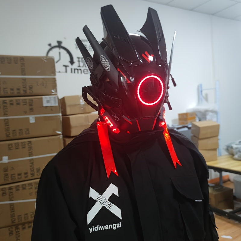 Punk Luminous Masks Halloween Party Decorative Masks Handmade