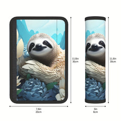 1pc Sloth Car Seat Belt Cover Soft Shoulder Protector Pad
