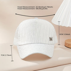 Solid Trucker Hat Casual Mesh Baseball Cap Unisex Couple Dad Hat