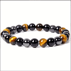 Men's Hematite & Tiger Eye Energy Bracelet