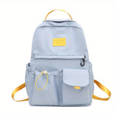 Letter Patch Decor Backpack Preppy Style School Bag