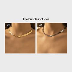 Braided Chain Necklace for Women