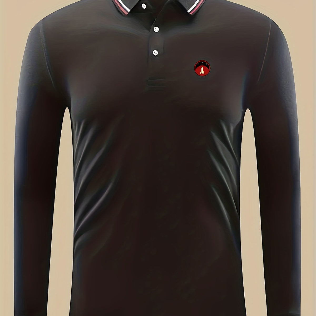 Rocket Print Men's Lightweight Polo Shirt
