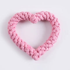 Dog Cotton Rope Chew Toy Teeth Cleaning Bite Training Toy