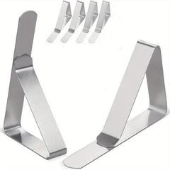 6pcs Stainless Steel Tablecloth Clips for Securely Holding Tablecloths