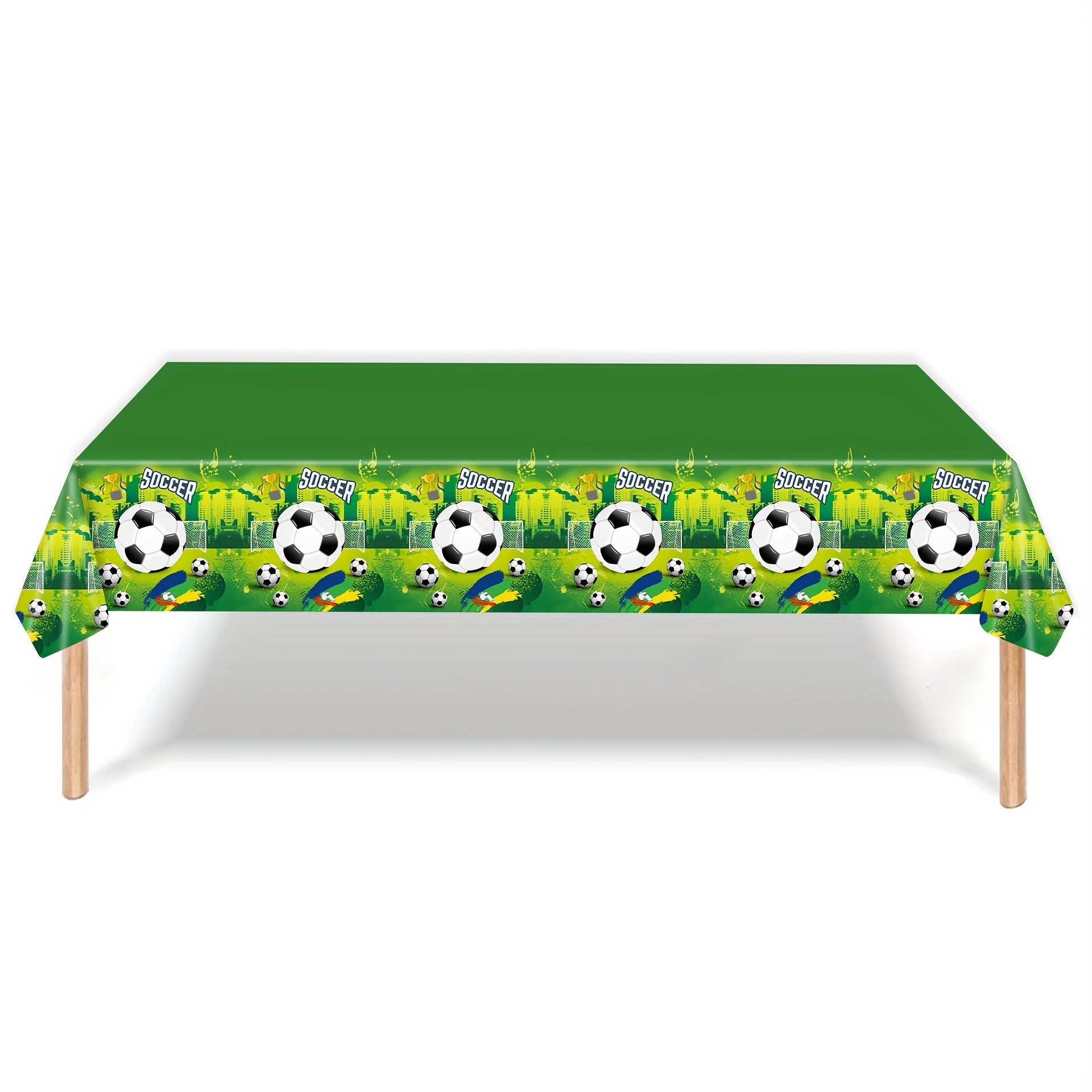 Sports Theme Party Tablecloth Kids Cartoon Birthday Disposable PET Tablecloth
