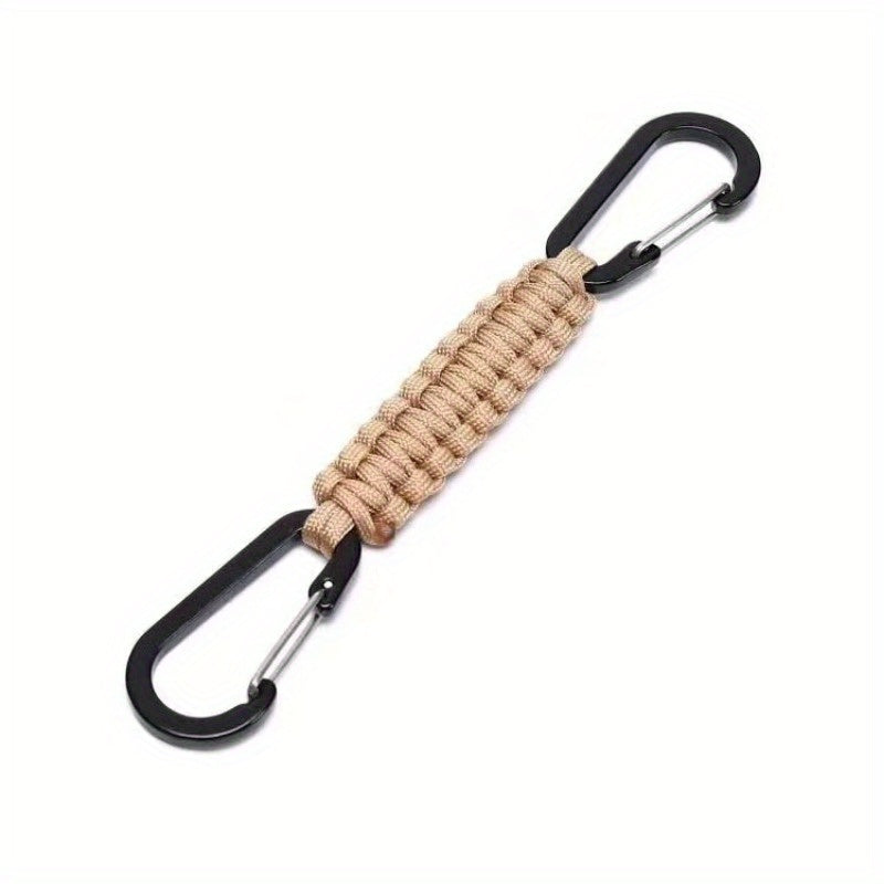 Outdoor Umbrella Rope Braided Double end Buckle Backpack Key Hanging Carabiner