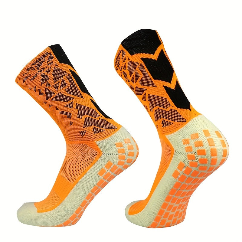 Colorful Pattern Anti-Skid Silicone Football Socks