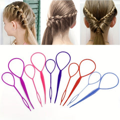 20pcs Hair Stick Hairdressing Tool Braid Accessories Ponytail Maker