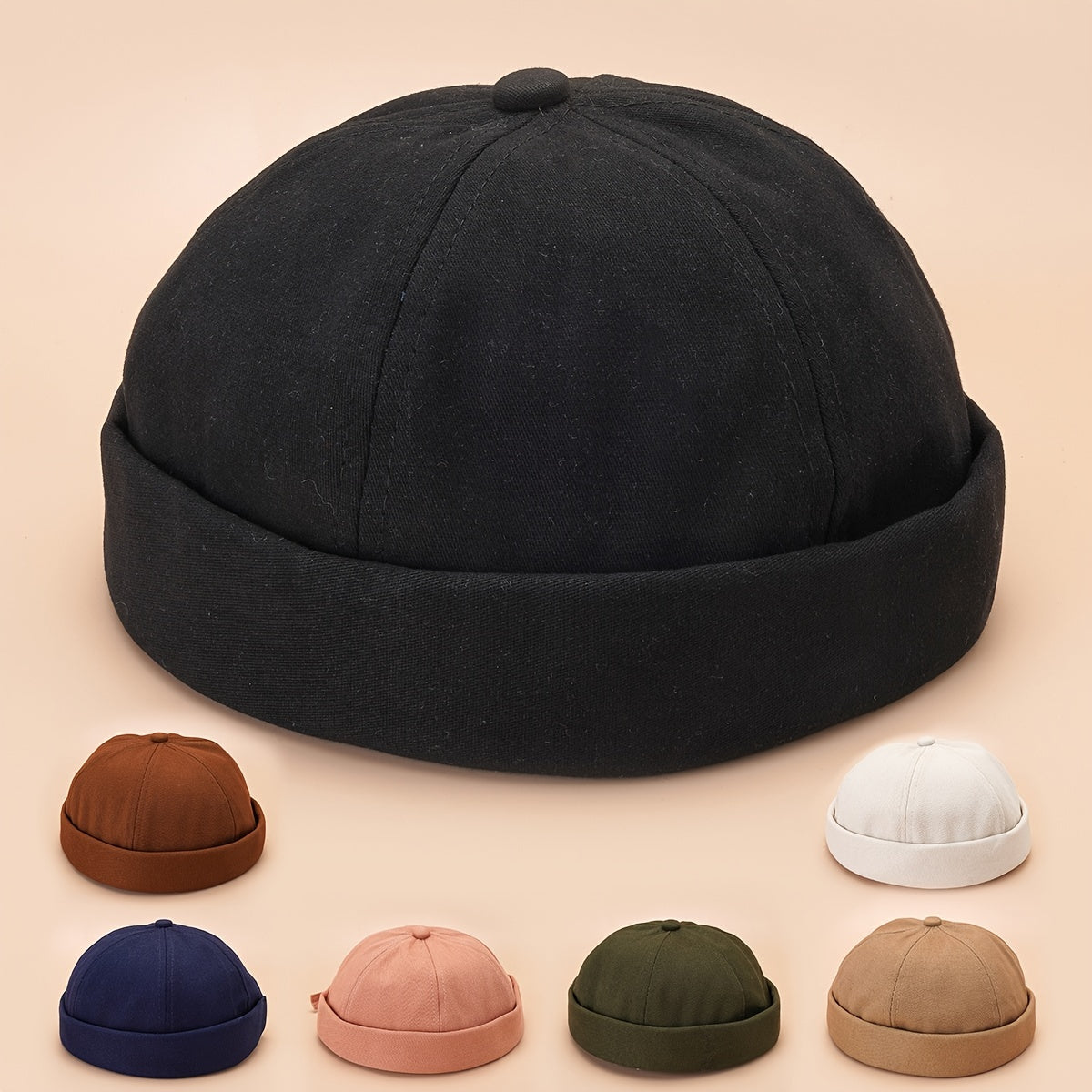Melon Skin Hat Unisex Hip hop Cap All Match Summer Thin Yuppie Landlord