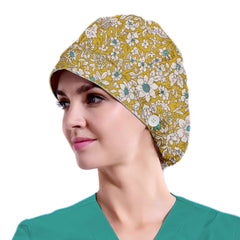 Adjustable Washable Working Cap Button Unisex Cotton Hats Print
