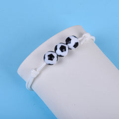 Boys Soccer Bracelet Adjustable Strap Football Accessory