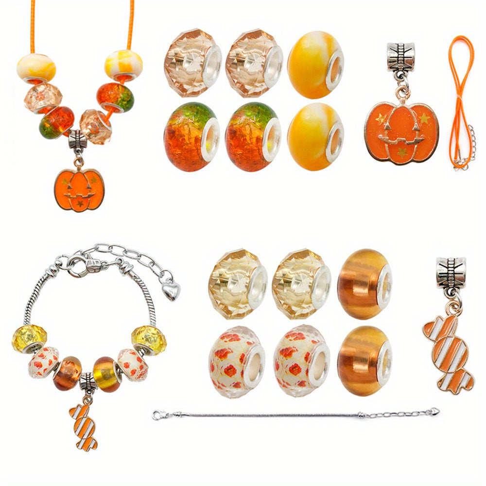 Women's DIY Bracelet & Necklace Kit with Beads & Charms