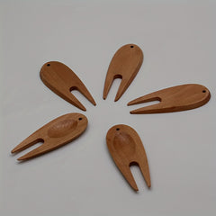 Wooden Golf Green Fork Ball Fork Bamboo Golf Repair Fork Golf Supplies
