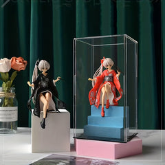 Acrylic Collectible Display Box Adhesive Transparent Dustproof Storage