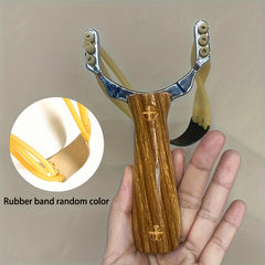Wood Grain Slingshot Toy for Practice and Sports