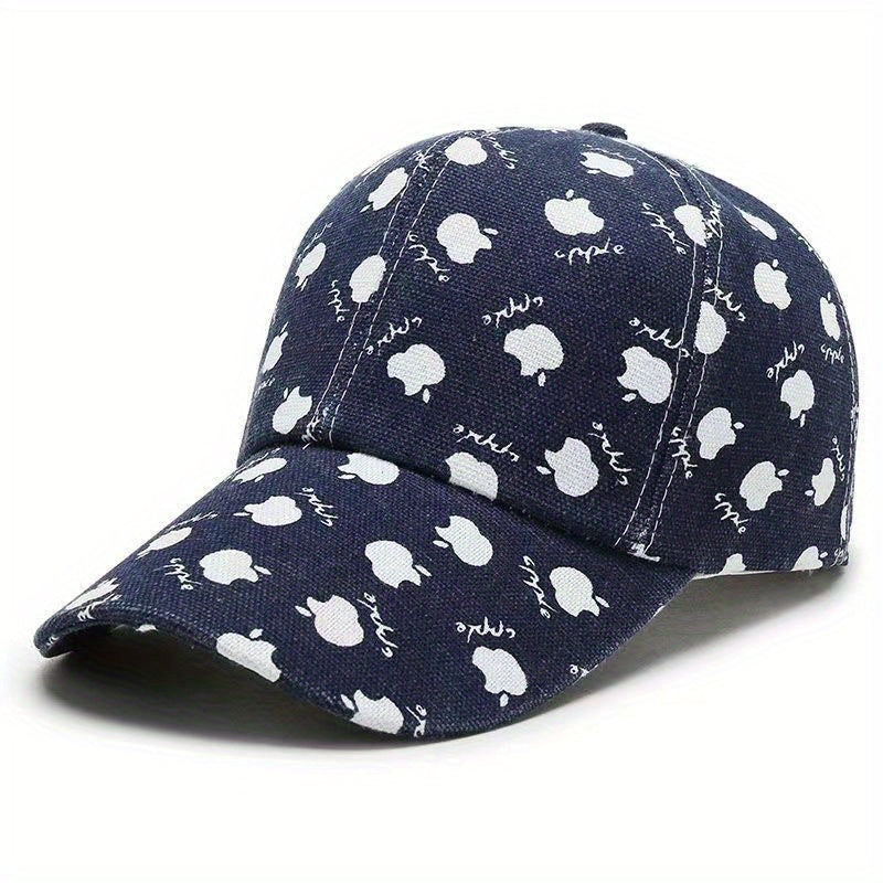Fruit Printed Baseball Cap Lightweight Sun Hat for Women