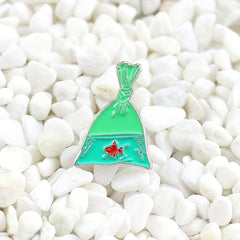 Koi In Bag Enamel Pin With Safety Backing