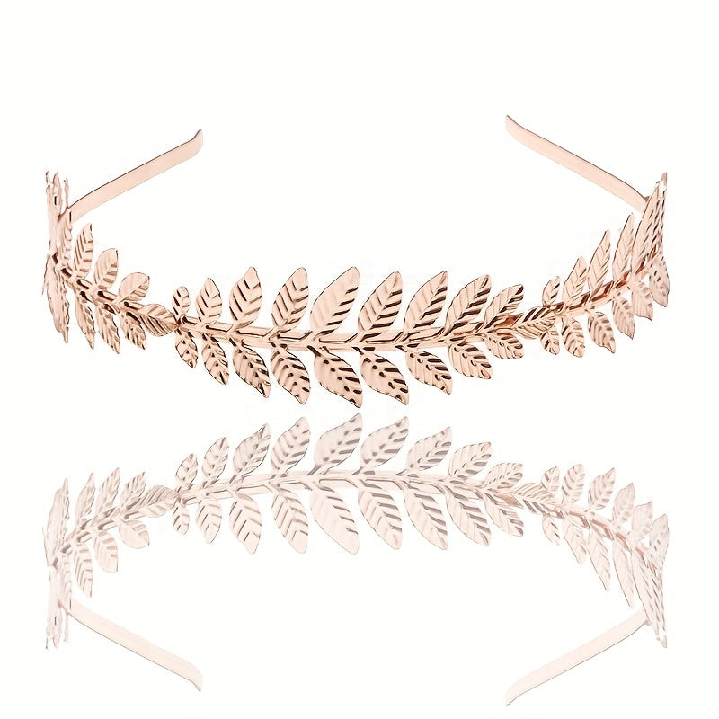 Leaf Headband Hair Hoop Baroque Bridal Jewelry Leaf Tiara Hair Accessories Gift