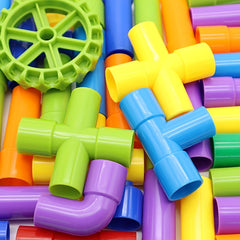 Montessori Building Blocks Water Pipe Creations Educational Toy Gift