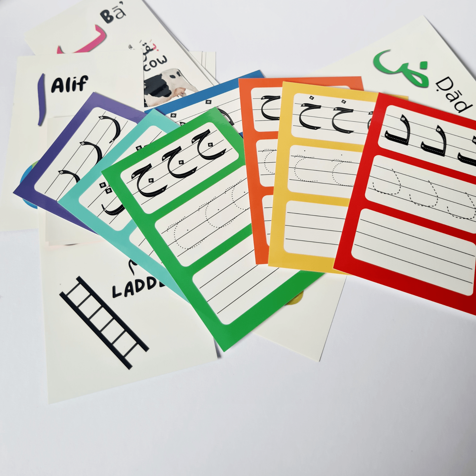 Arabic Alphabet Learning Kit Flashcards Marker Activity Cards