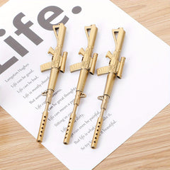 2pcs Machine Gun Shaped Ballpoint Pen Office Supplies