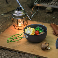 Outdoor Hiking Camping Cooking Kit Non Stick Pot & Bowl