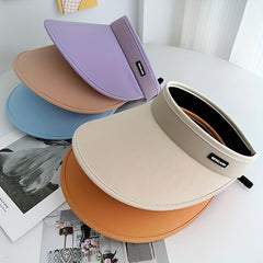 Candy Elastic Visor Hat Sunscreen Travel Beach Hats