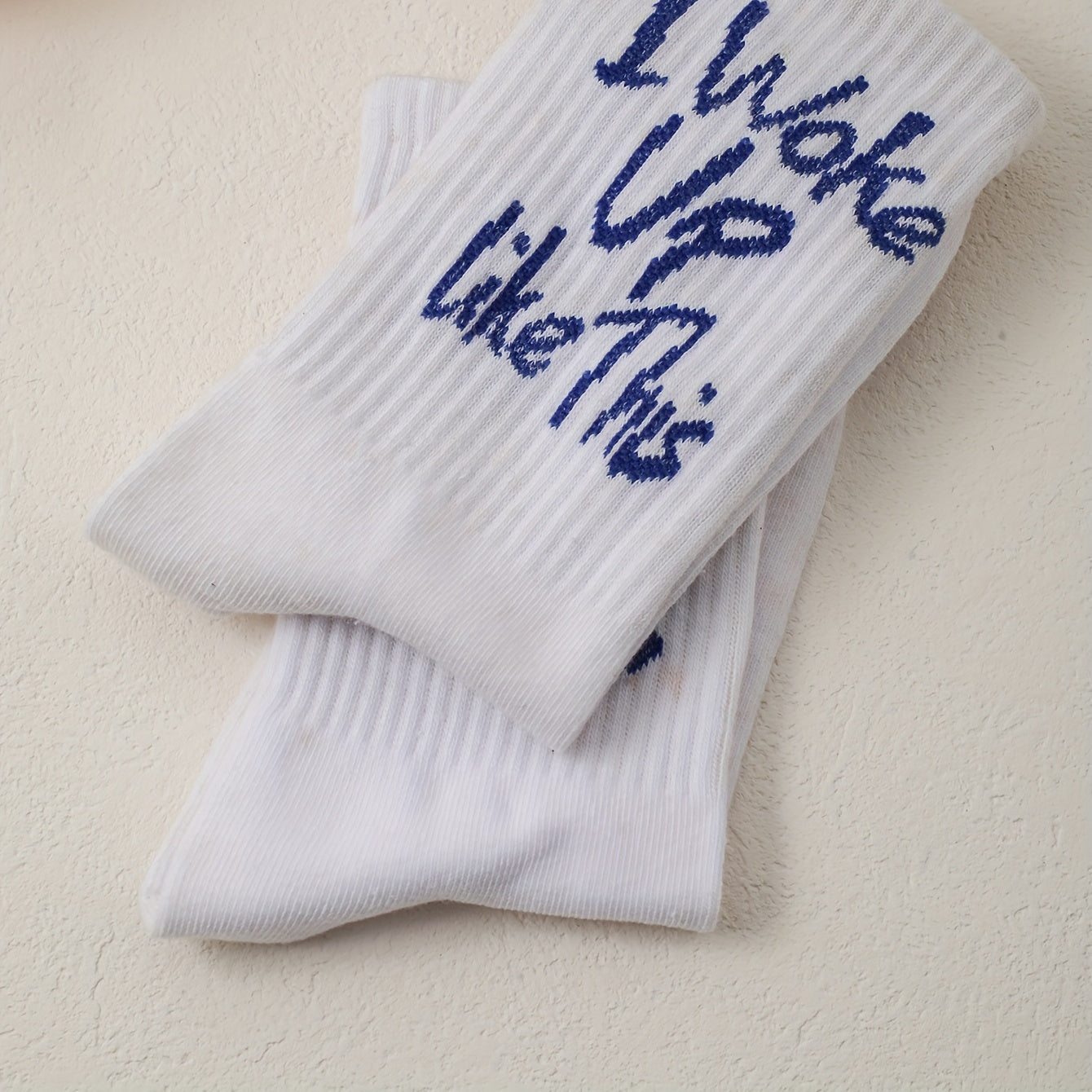 Letter Print Socks Comfy Mid Tube Socks Women's Stockings