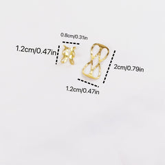 26pcs Hollowed Metal Hair Ring Braiding Hair Accessories For Curly Hair