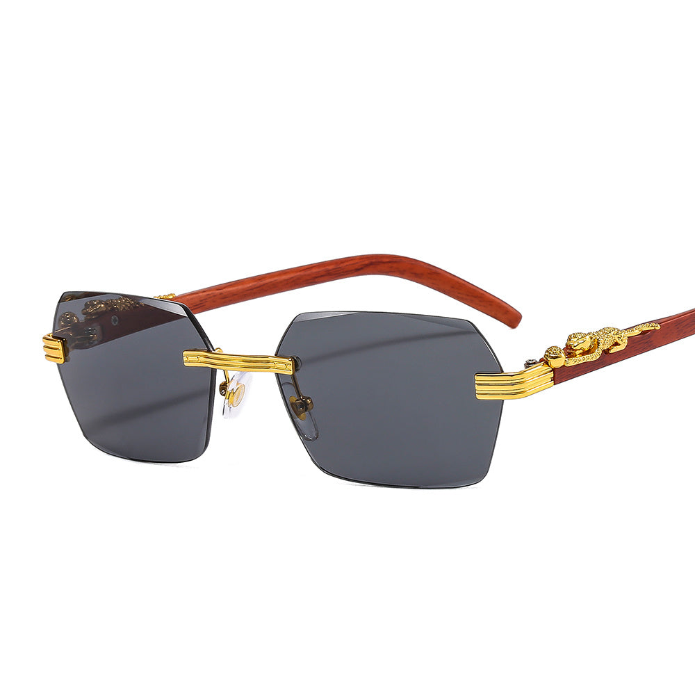 Casual Rimless Small Square Sunglasses