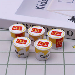 5pcs Set 1 12 Dollhouse Mini Fast Food Family Bucket Model Toys