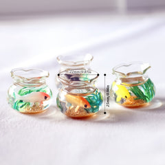 Mini Glass Fish Tank Aquarium for Doll House