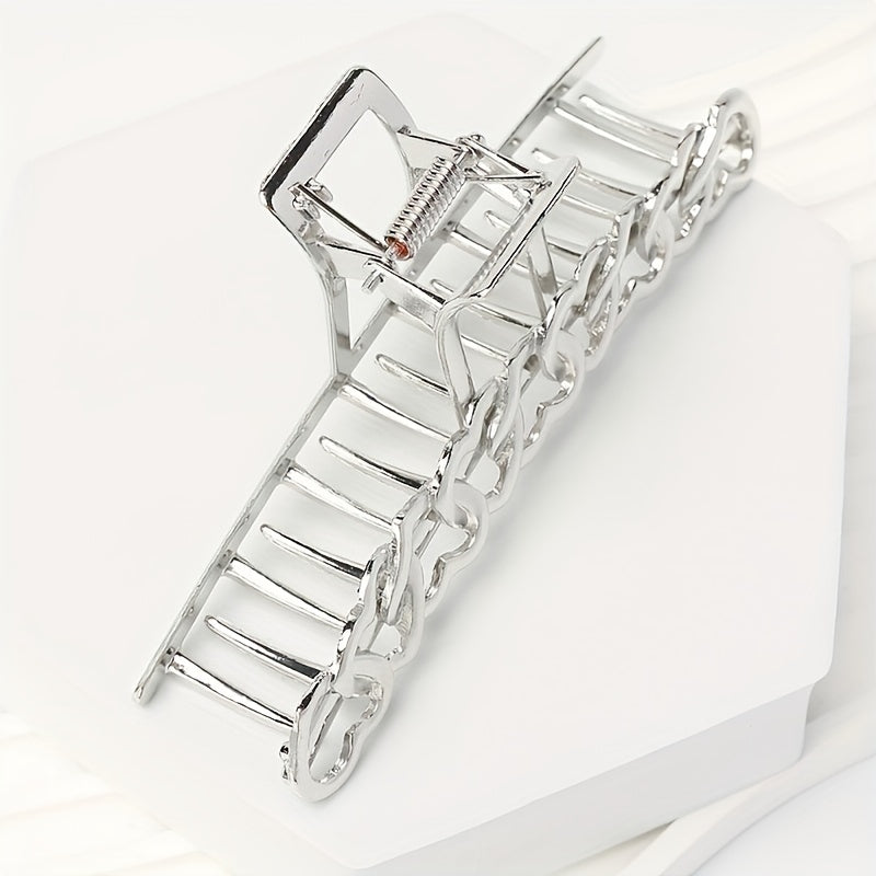 Metal Hair Claw Female Hair Claw Shark Claw Heart Shape Hair Headwear