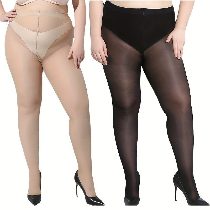  Solid High Waist Tights for Daily Wear