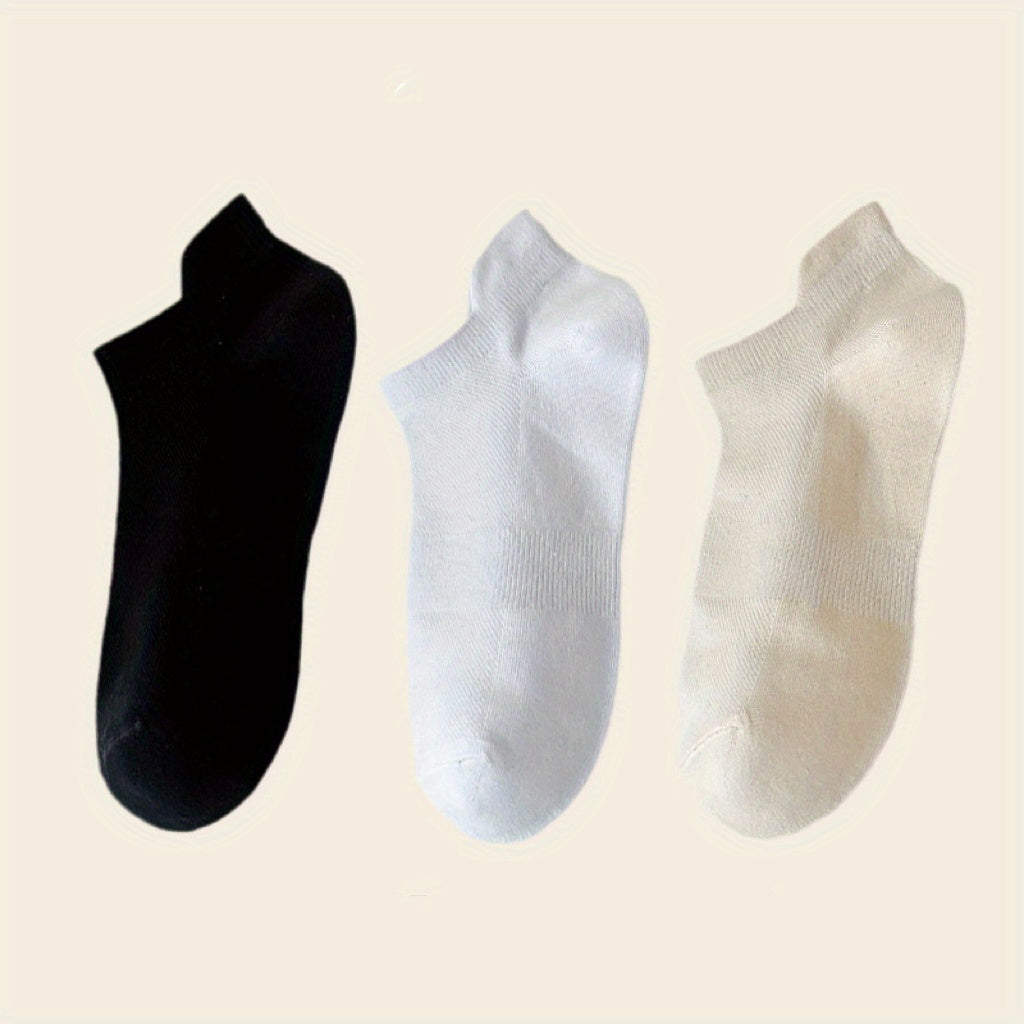 3 Pairs Soft Lightweight Low Cut Ankle Socks Women's Stockings