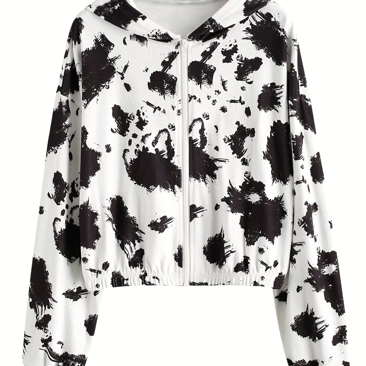 Block Zip Up Jacket Hooded Outerwear