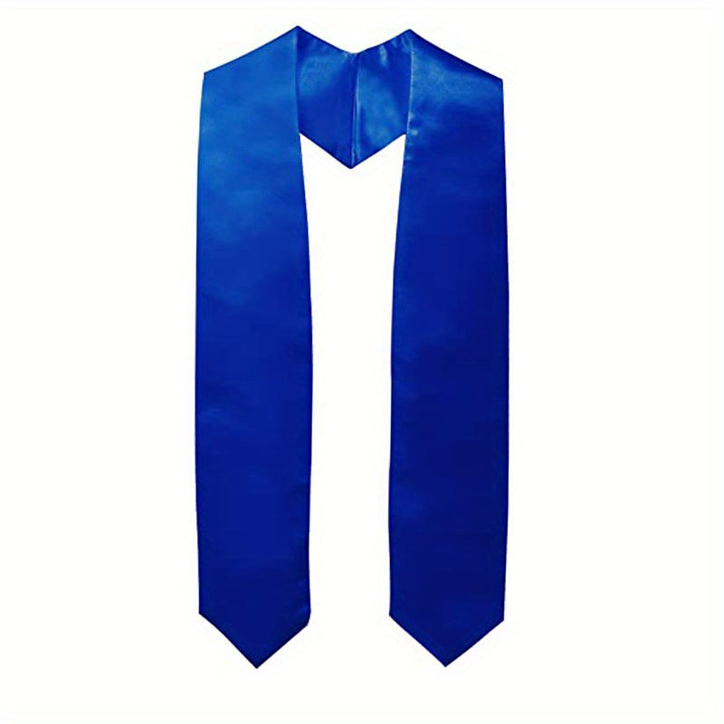 Graduation Season Ribbon Shoulder Strap Solid Honor Awarded Satin Shawl