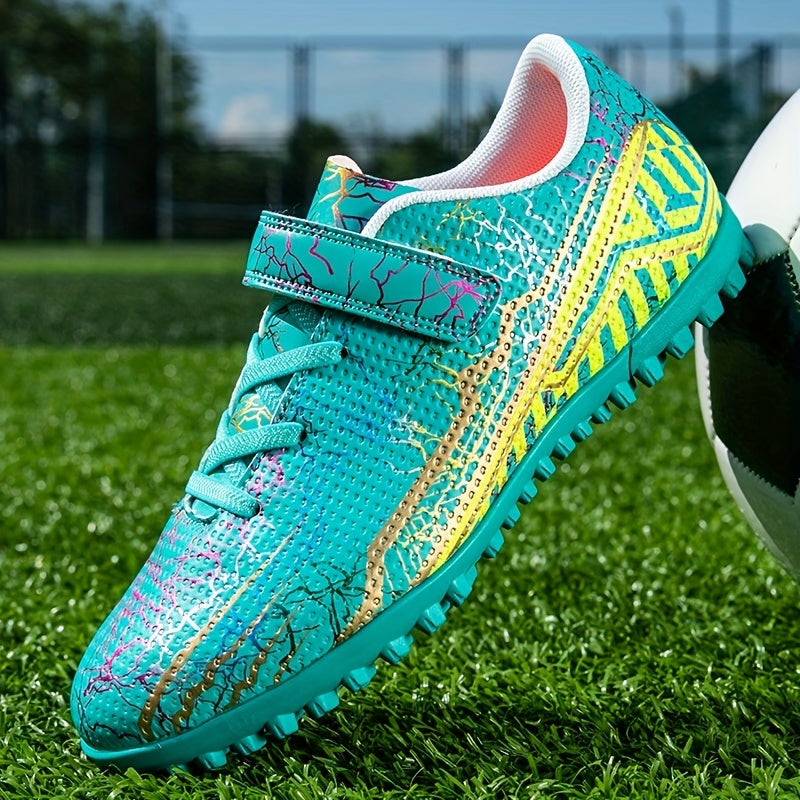 Boy's Turf Football Boots Anti-Skid Breathable TF Soccer Cleats