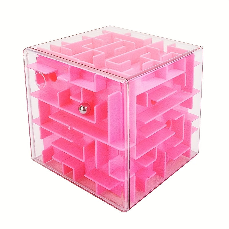 3D Cube Maze Marble Run ABS Puzzle Toy for Kids