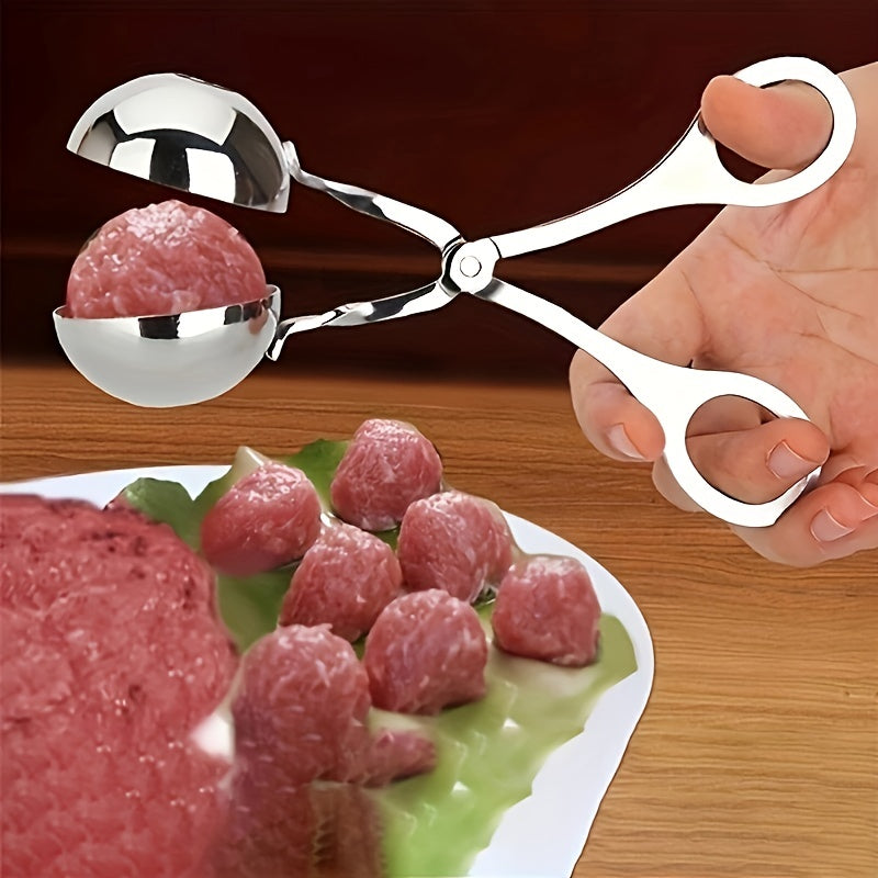 Stainless Steel Non-stick Meatball Maker Tongs Cake Pop Meatball Maker Ice Tongs