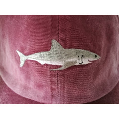 Washed Cotton Shark Snapback Baseball Cap Dad Hat