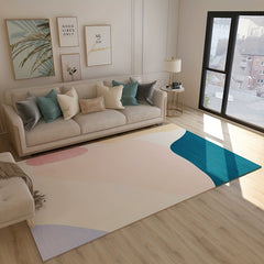 Modern Geometric Area Rug Non Shedding Floor Carpet