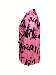  Graffiti Print Stretch Blazer