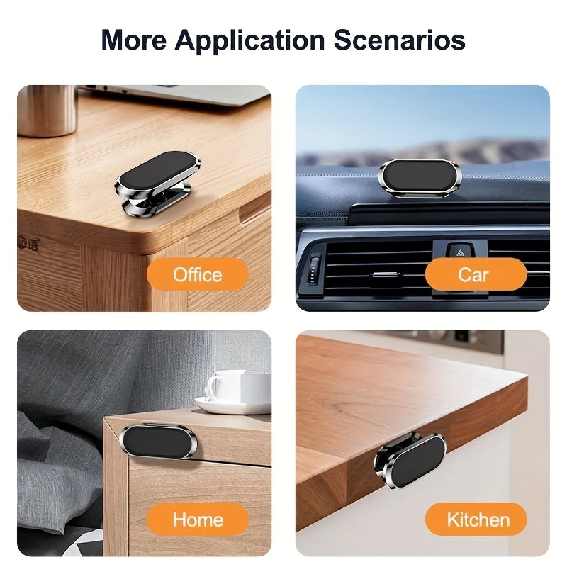 360 Rotation Magnetic Car Phone Holder Metal Magnet Car Mount Mobile Phone Holde