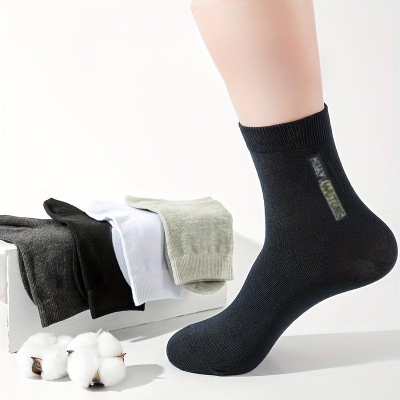 10 Pairs Men's Crew Socks Breathable Comfy Casual Outdoor Unisex Socks