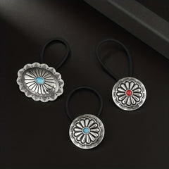 Turquoise Western Hair Rope Rubber Band Head Jewelry for Women