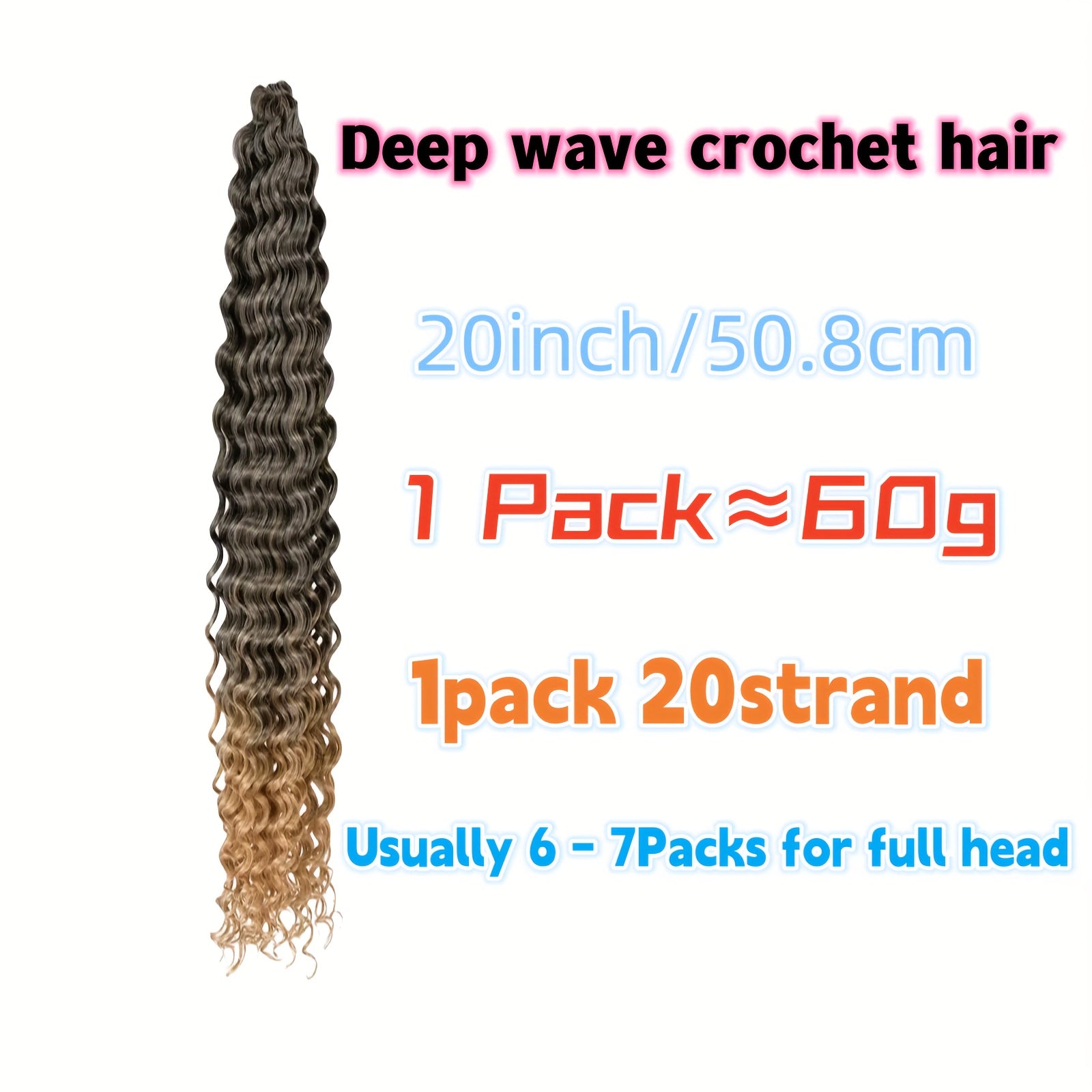 2pcs 50.8cm Afro Kinky Curly Hair Bundles Braided Hair Extensions Synthetic 1B