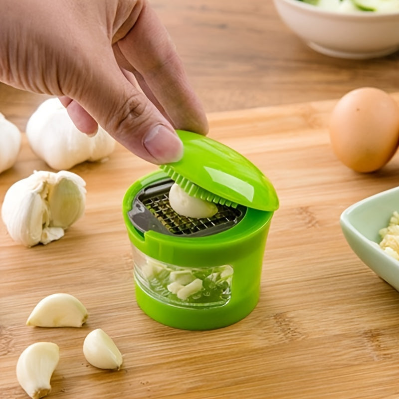 Garlic Press Kitchen Gadget - Multifunctional Garlic Peeler