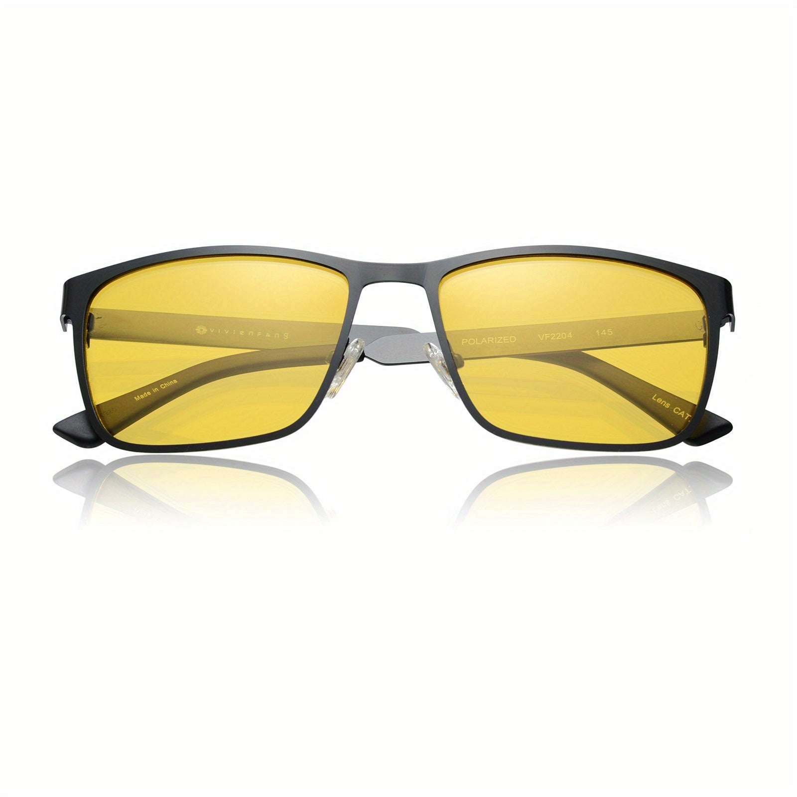 OUWEN Retro Aviator Sunglasses Polarized Night Vision Mens VF2204